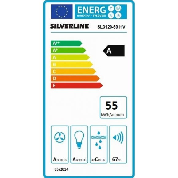 Silverline SL 3120-60 HV Beta 60 cm | Lindved El, energimærke