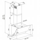 Silverline SL 3420-60 HV Optima 60 cm, hvid | Lindved El, målskitse