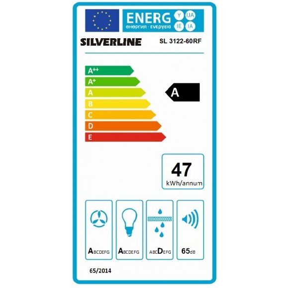 Silverline - SL3122-60 RF Vægmodel  Silverline Nordic Dark 60