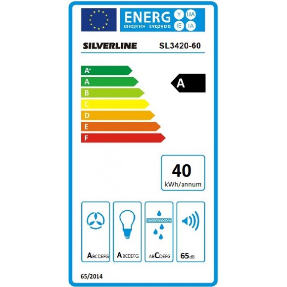 SILVERLINE - Silverline Optima SL 3420-60 SR sort vægemfang